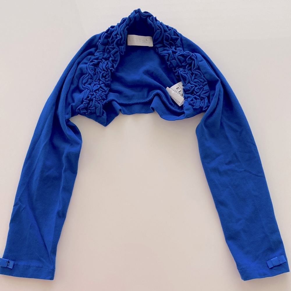 Elsy Girls Bolero Sweater Blue